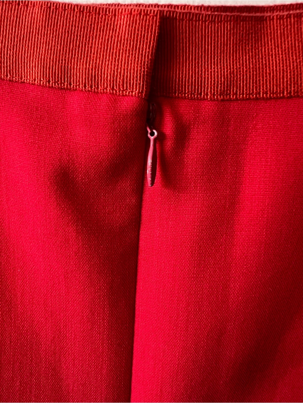 Oscar de la Renta Vibrant Hot Pink/Red Orange Pencil Skirt, size 8 - Picture 8 of 10